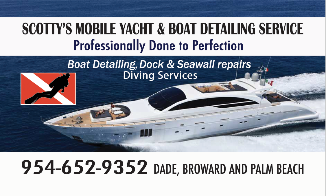 Scotty's mobile yacht & boat detailing & dock & seawall repairs.